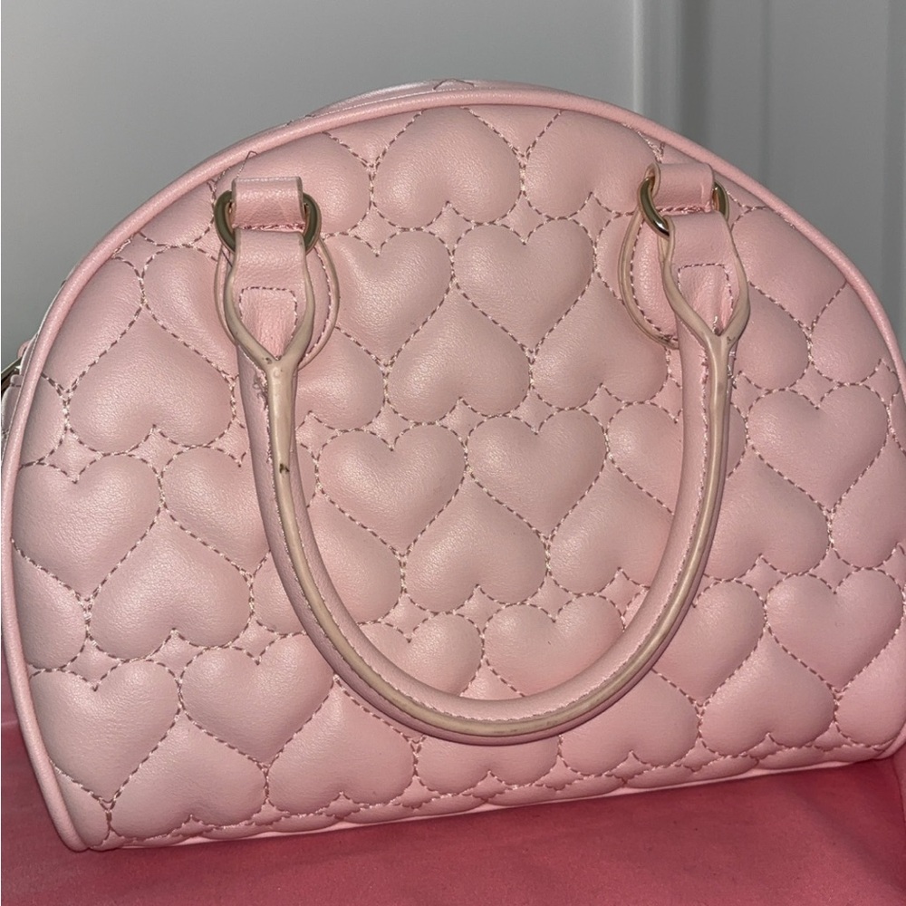 Juicy Couture Pink Quilted Heart Handbag - Picture 5 of 8
